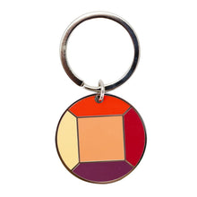 Load image into Gallery viewer, Steven Universe Ruby and Sapphire Gem Keychain
