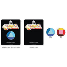 Load image into Gallery viewer, Steven Universe Ruby and Sapphire Gem Keychain
